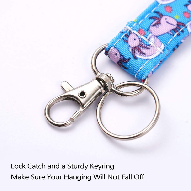 LParkin Axolotl Lanyard ID Holder Cotton Fabric Preschool Lanyard Teacher Gift Coworker Gift for Her Boss (Axolotl) - Image 3